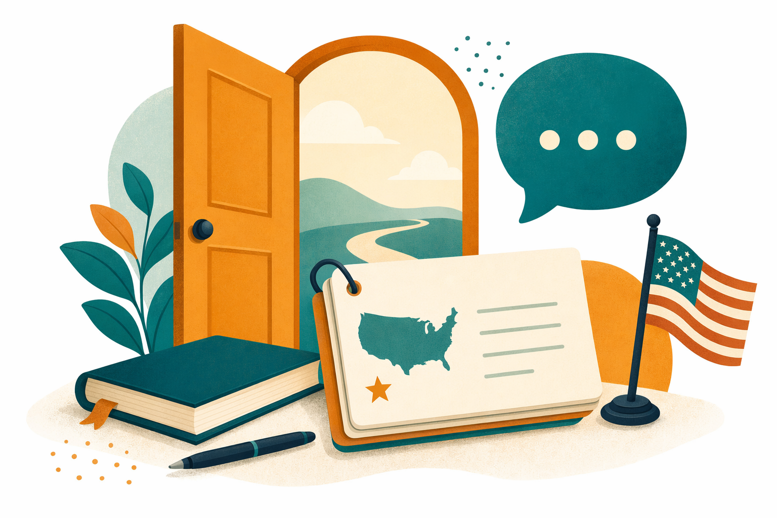 Illustration for Citizenship & civics test prep