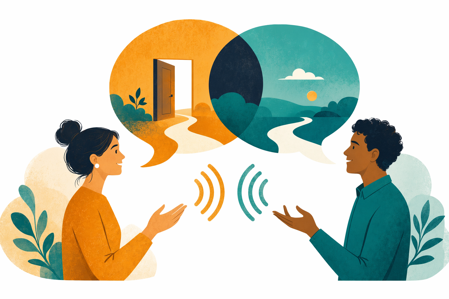 Illustration for Conversation & accent classes