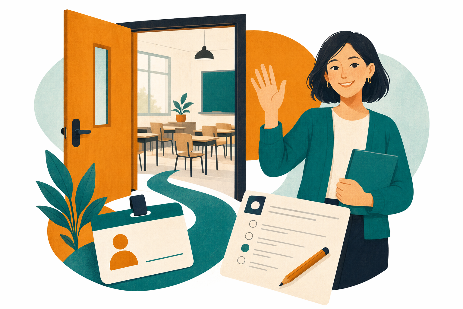 Illustration for Your first language class — what to expect