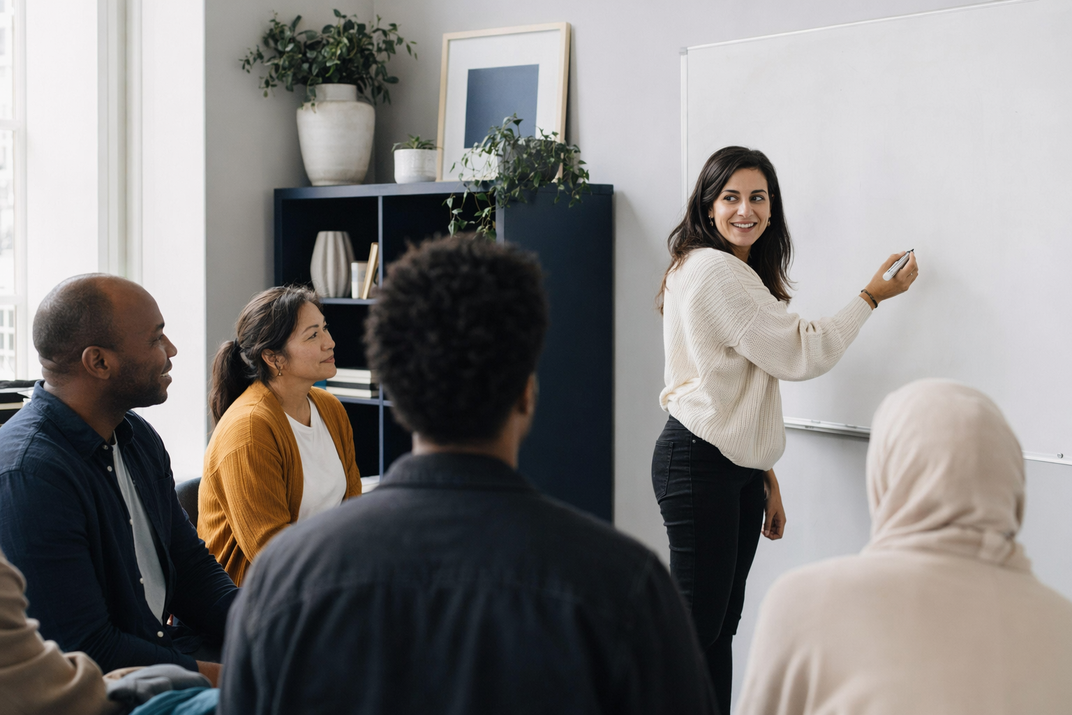Illustration for ESL classes — beginner to advanced
